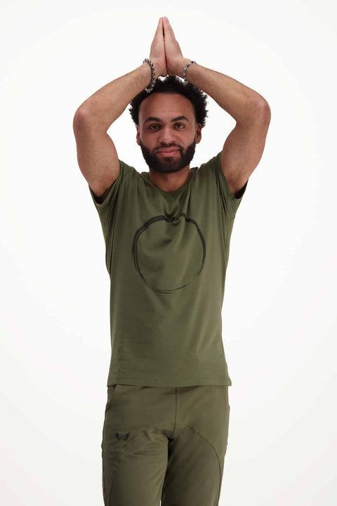 Yoga Tee Moksha Zen - Olive
