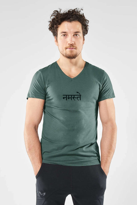 Yoga Tee Namaste - Forest