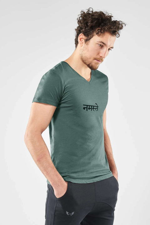 Yoga Tee Namaste - Forest