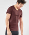 Yoga Tee Namaste - Marron