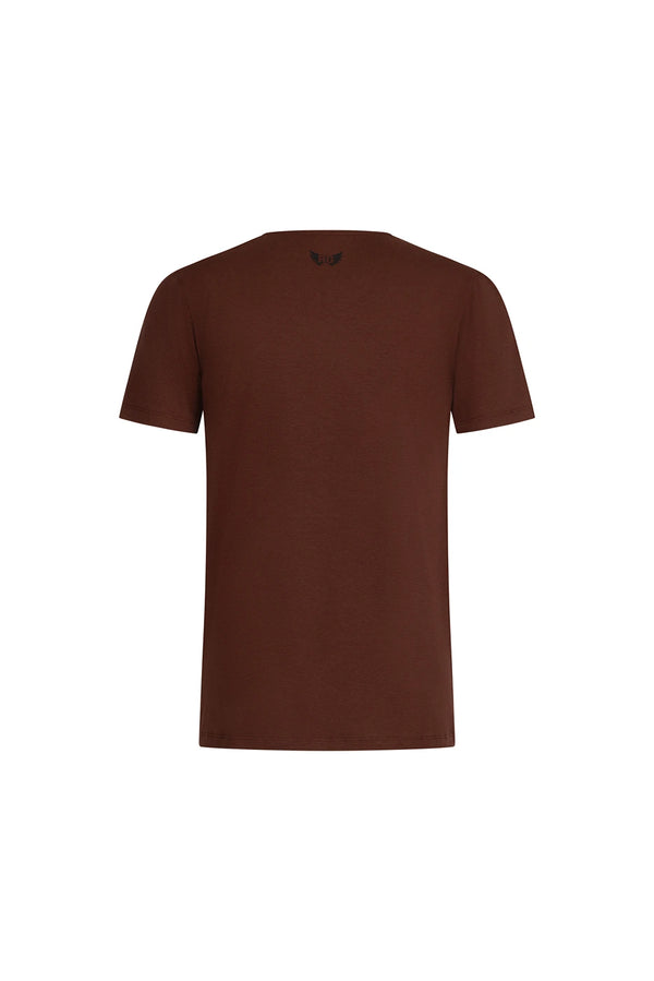 Yoga Tee Namaste - Marron