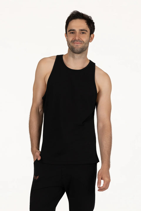 Rhav Yoga Sports Tank  - Onyx Black