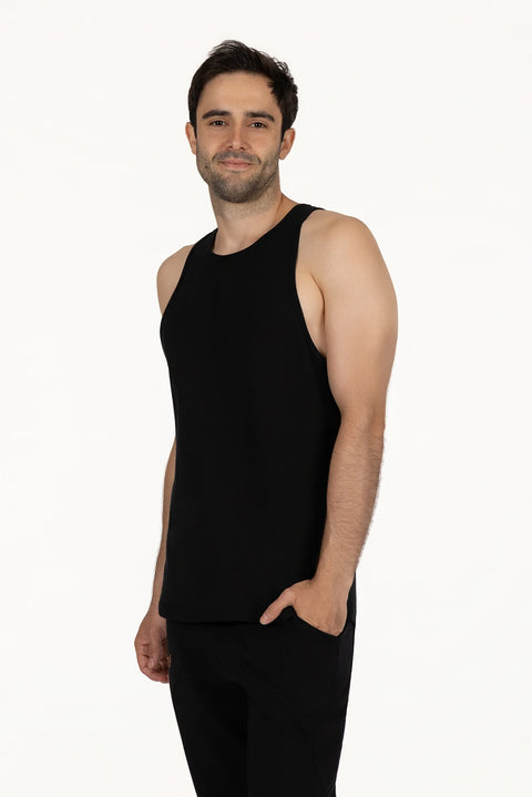 Rhav Yoga Sports Tank  - Onyx Black