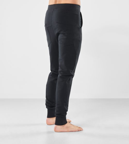 Arjuna Organic Mens Yoga Pants - Urban Black